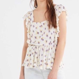 UO Pia Peplum Top